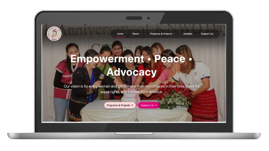 Karenni National Women's Organization website image