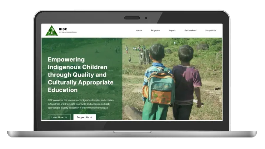 Rural Indigenous Sustainable Education (RISE) website image