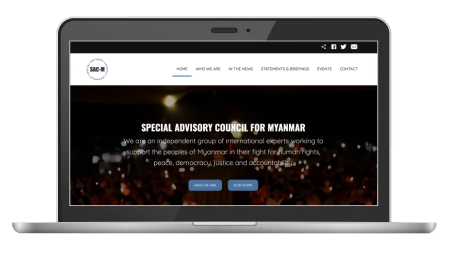 Special Advisory Council for Myanmar website image