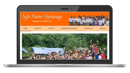 Safe Haven Orphanage Thailand website image